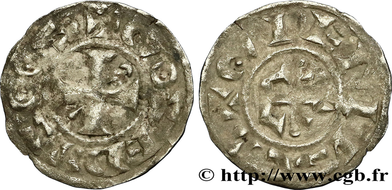 BERRY - SEIGNEURIE DE GIEN - HERVÉ III DE DONZY Denier q.BB