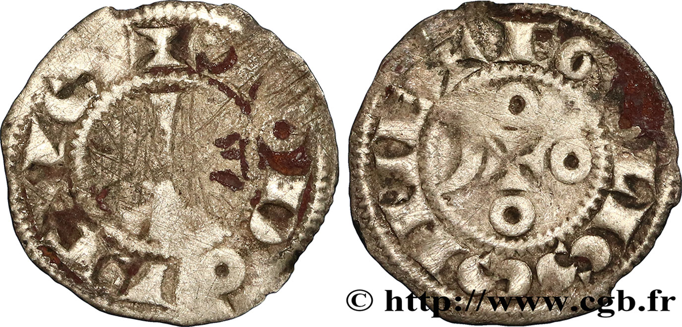 ANGOUMOIS - COMTÉS D ANGOULÊME ET DE LA MARCHE - ANONYMES Denier MB/q.BB