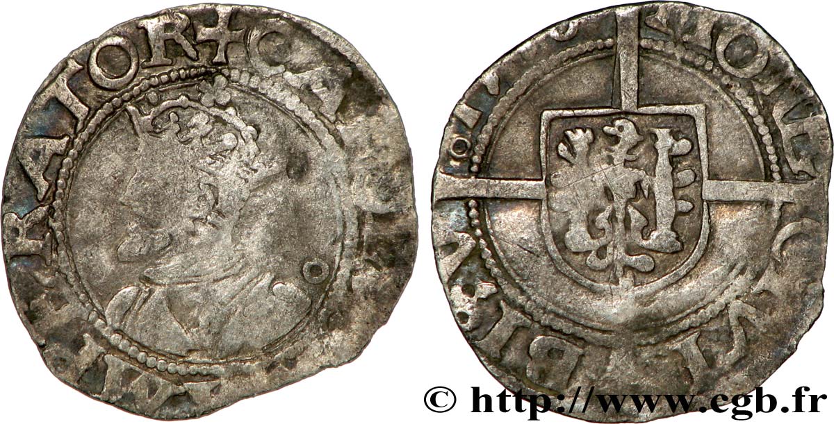 TOWN OF BESANCON - COINAGE STRUCK IN THE NAME OF CHARLES V Blanc VF/XF