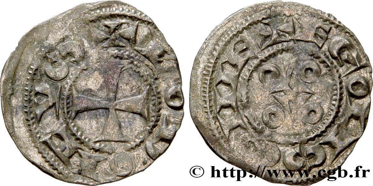 ANGOUMOIS - COMTÉ D ANGOULÊME, au nom de Louis IV d Outremer (936-954) Obole BC+