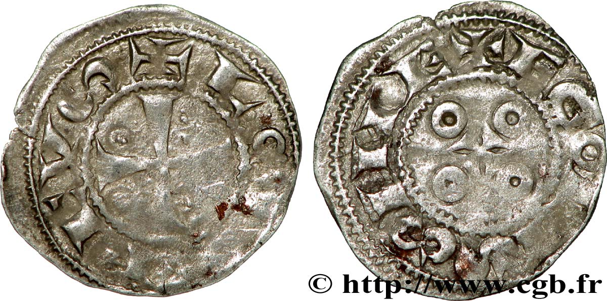ANGOUMOIS - COMTÉ D ANGOULÊME, au nom de Louis IV d Outremer (936-954) Obole TB
