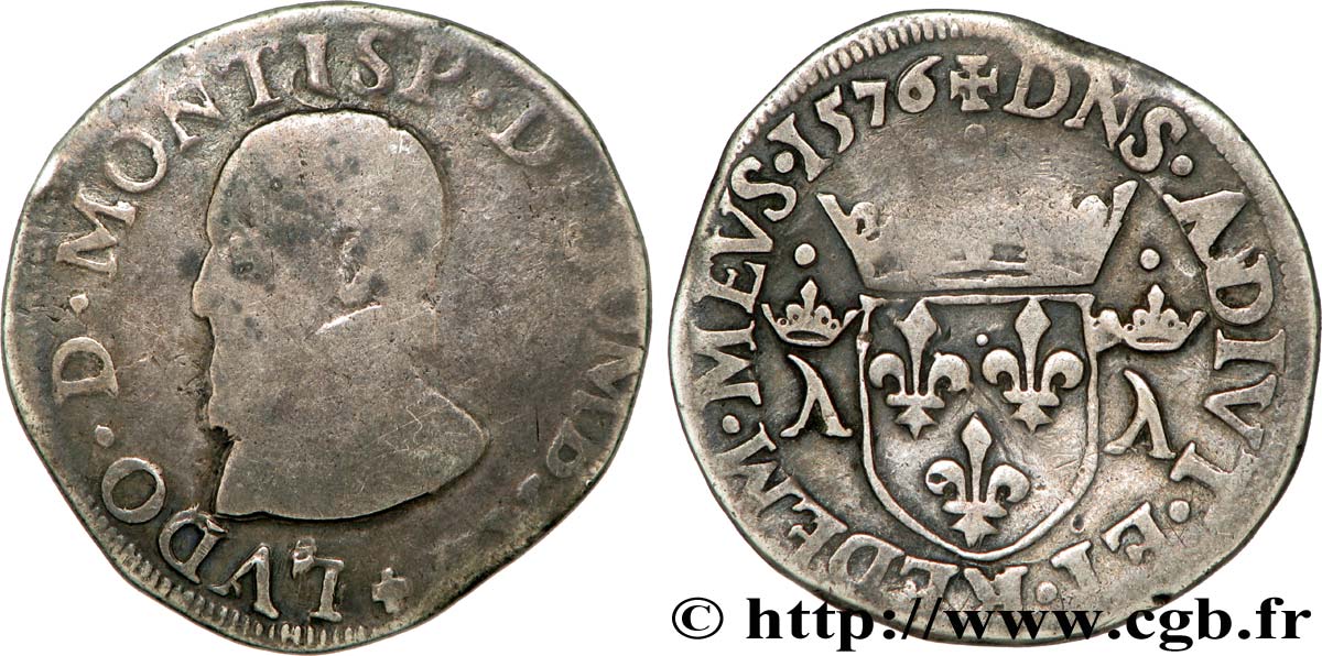 PRINCIPAUTY OF DOMBES - LOUIS II DE MONTPENSIER Teston MB/q.BB