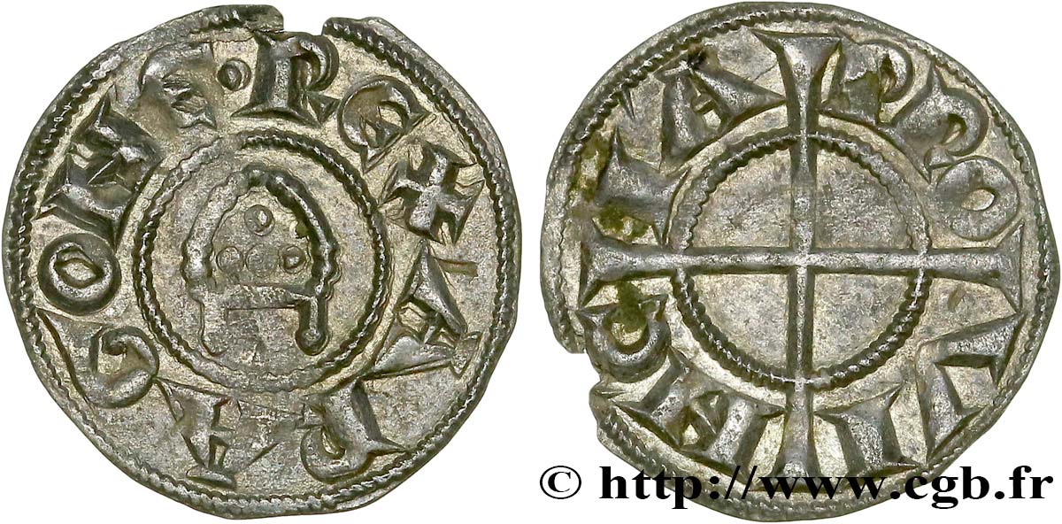PROVENCE - COMTÉ DE PROVENCE - ALPHONSE Ier D ARAGON ET RAYMOND DE BOLLÈNE, archevêque d Arles Obole à la mitre TTB+
