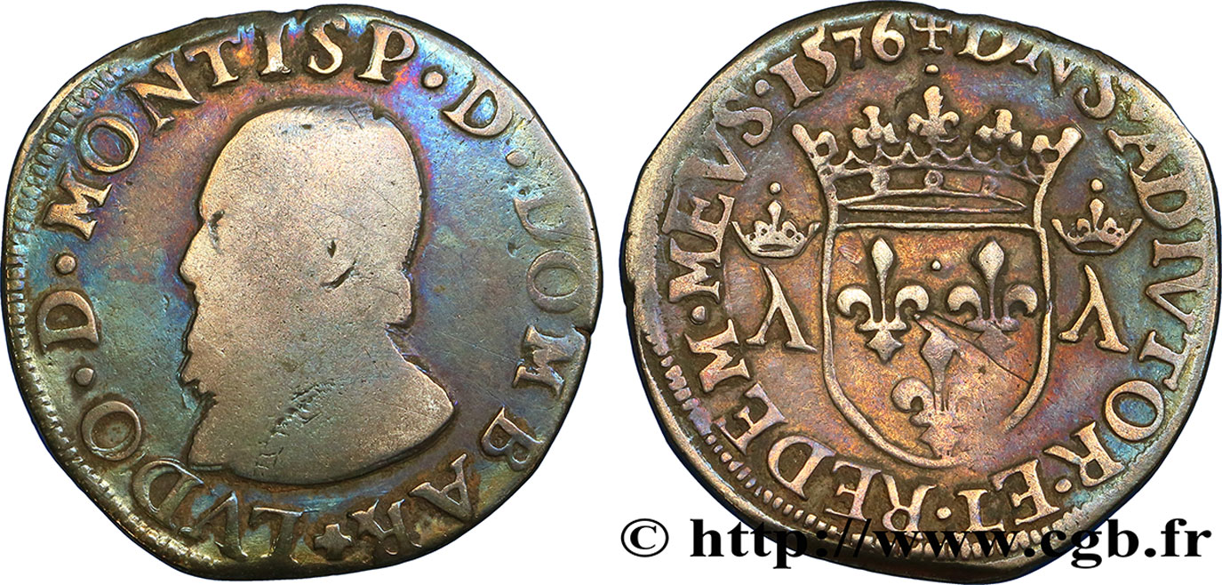 PRINCIPAUTY OF DOMBES - LOUIS II DE MONTPENSIER Teston VF/XF