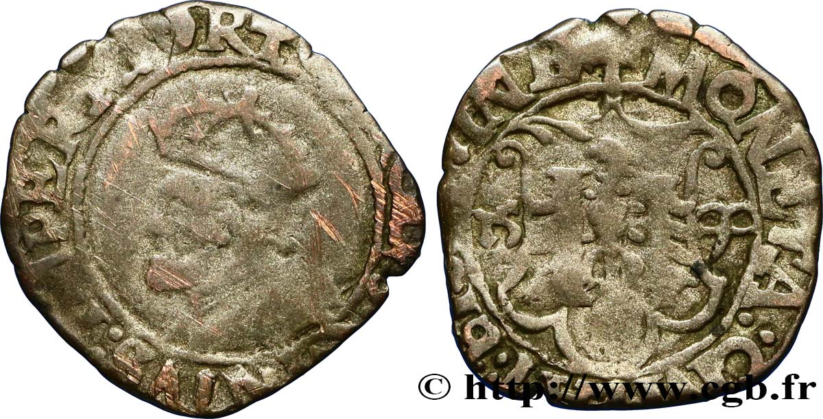 TOWN OF BESANCON - COINAGE STRUCK AT THE NAME OF CHARLES V Carolus q.MB/MB