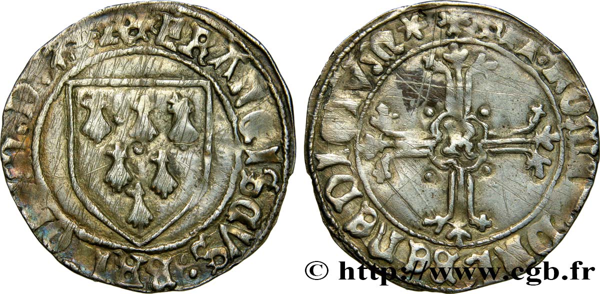 BRETAGNE - DUCHÉ DE BRETAGNE - FRANÇOIS II Gros à l écu TTB