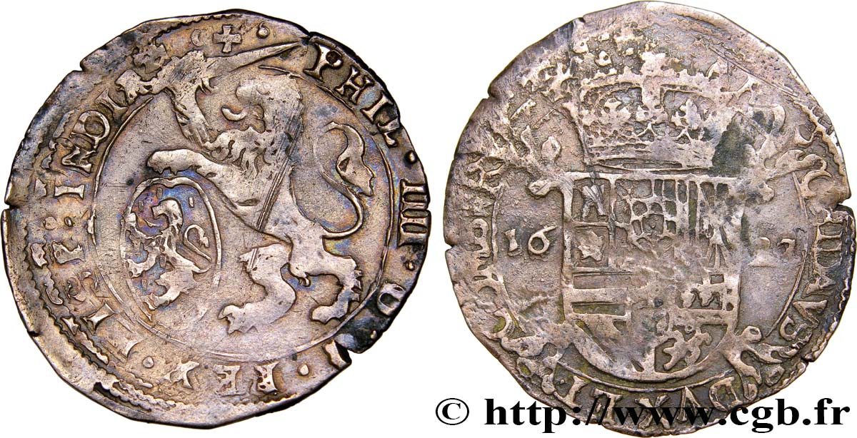 COUNTRY OF BURGUNDY - PHILIPPE IV OF SPAIN Escalin XF