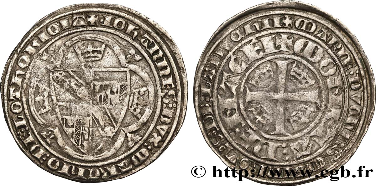 LORRAINE - DUCHY OF LORRAINE - MARY OF BLOIS. COINAGE AT THE NAME OF JOHN THE FIRST Plaque XF