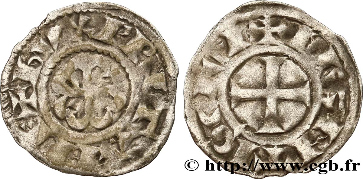 BRETAGNE - DUCHÉ DE BRETAGNE - ANONYMES Denier VF