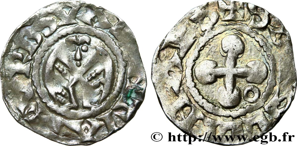 BISCHOP OF VALENCE - ANONYMOUS COINAGE Denier fVZ/SS