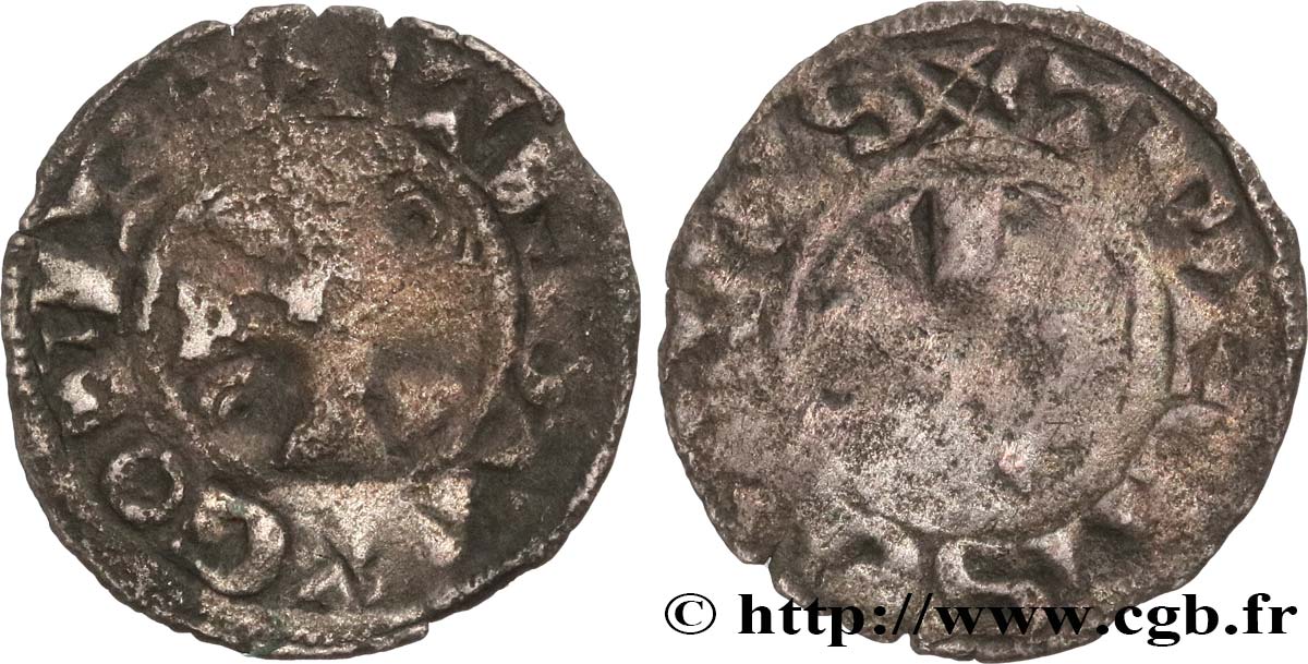 CHAMPAGNE - COMTÉ DE TROYES - THIBAUT II Denier RC