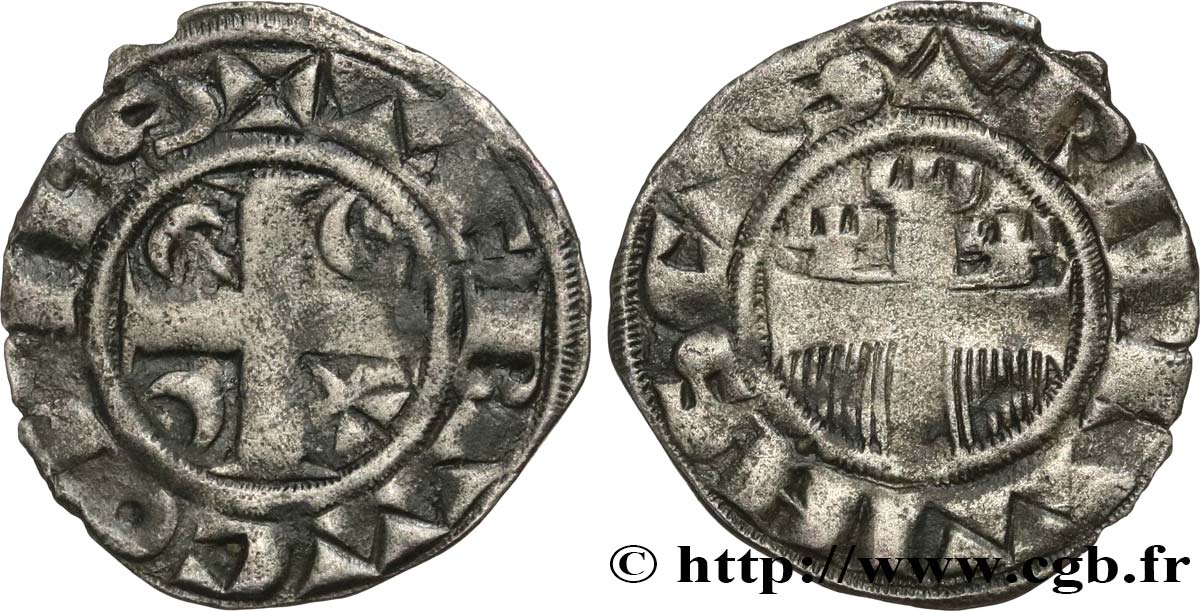 CHAMPAGNE - COMTÉ DE PROVINS - THIBAUT IV DE CHAMPAGNE Denier ou provinois TB+