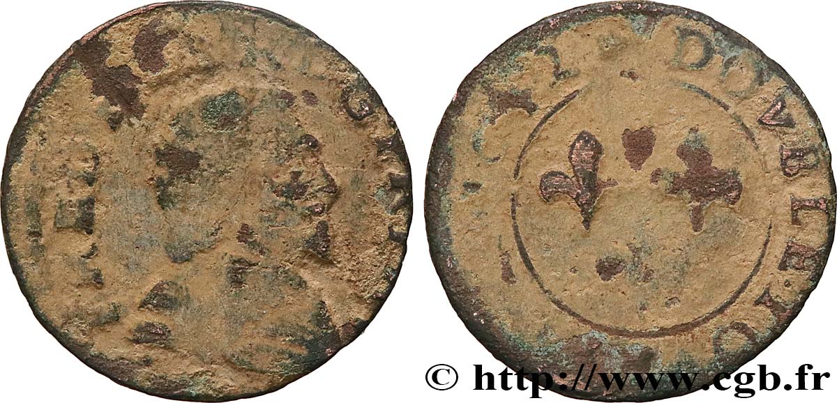 ORANGE - PRINCIPAUTÉ D ORANGE - FRÉDÉRIC-HENRI DE NASSAU Double tournois, type 5 B