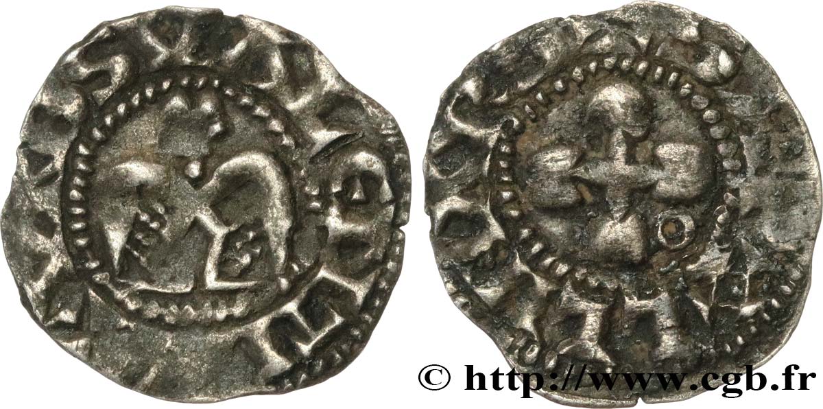 BISCHOP OF VALENCE - ANONYMOUS COINAGE Denier VF