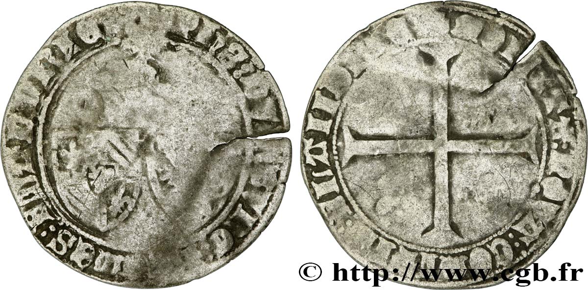 FLANDRE - COMTÉ DE FLANDRE - PHILIPPE LE BON Double gros dit Vierlander B