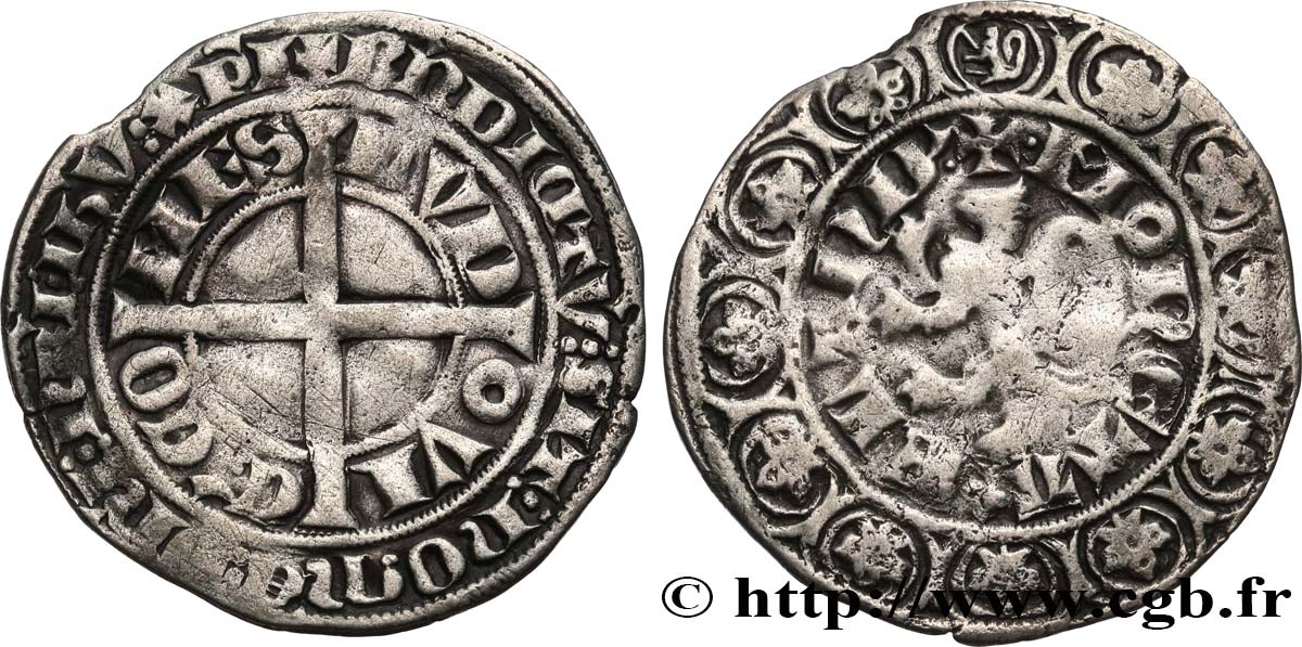 COUNTY OF FLANDRE - LOUIS II Gros compagnon au lion VF