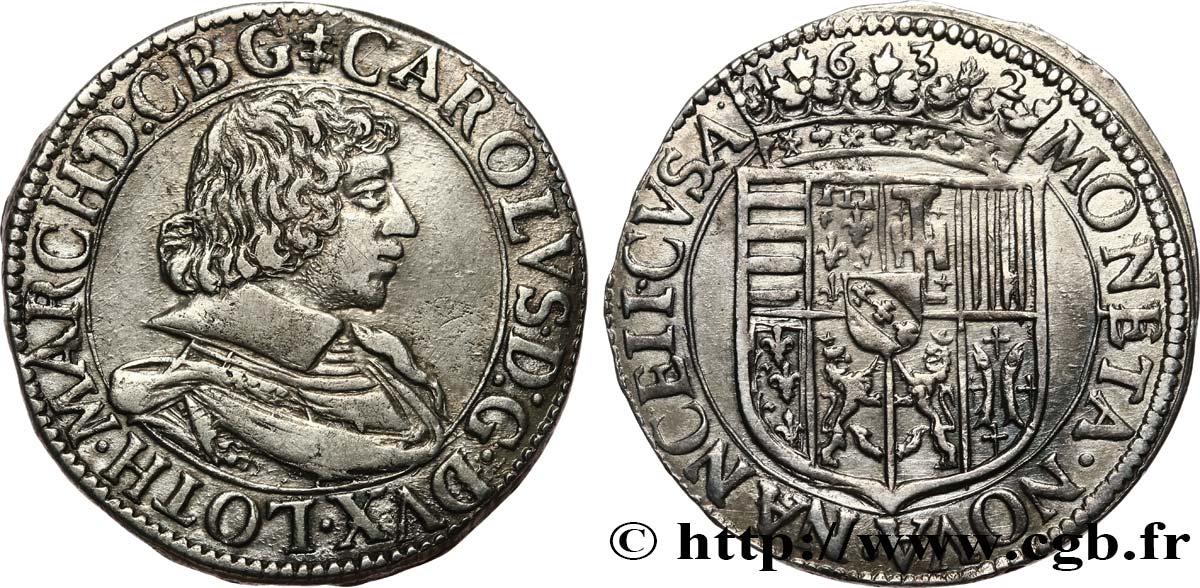 LORRAINE - DUCHÉ DE LORRAINE - CHARLES IV Teston TTB