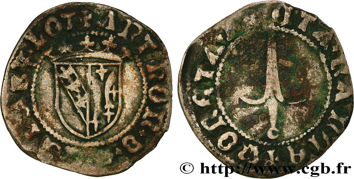 DUCHY OF LORRAINE - ANTOINE Double denier BC