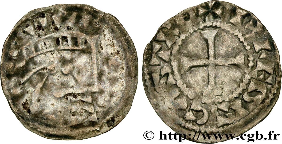 BLÉSOIS - COMTÉ DE BLOIS - THIBAUT III Denier MBC