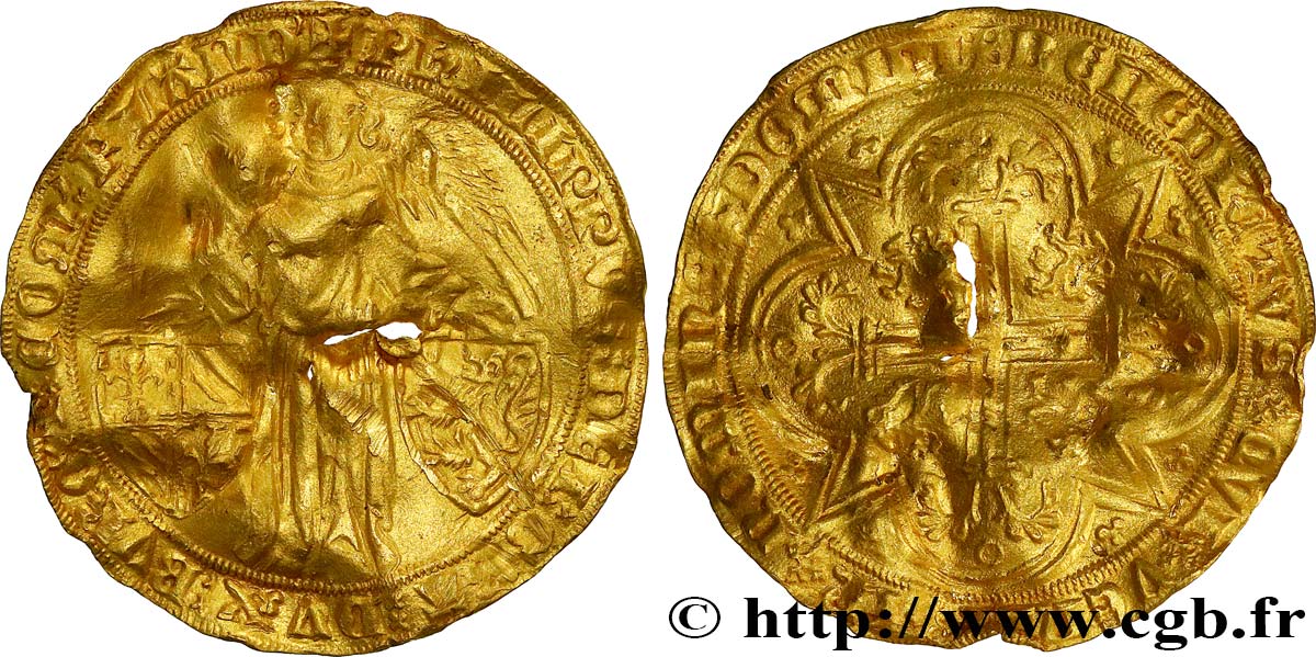 FLANDERS - COUNTY OF FLANDERS - PHILIP THE BOLD Ange d or XF