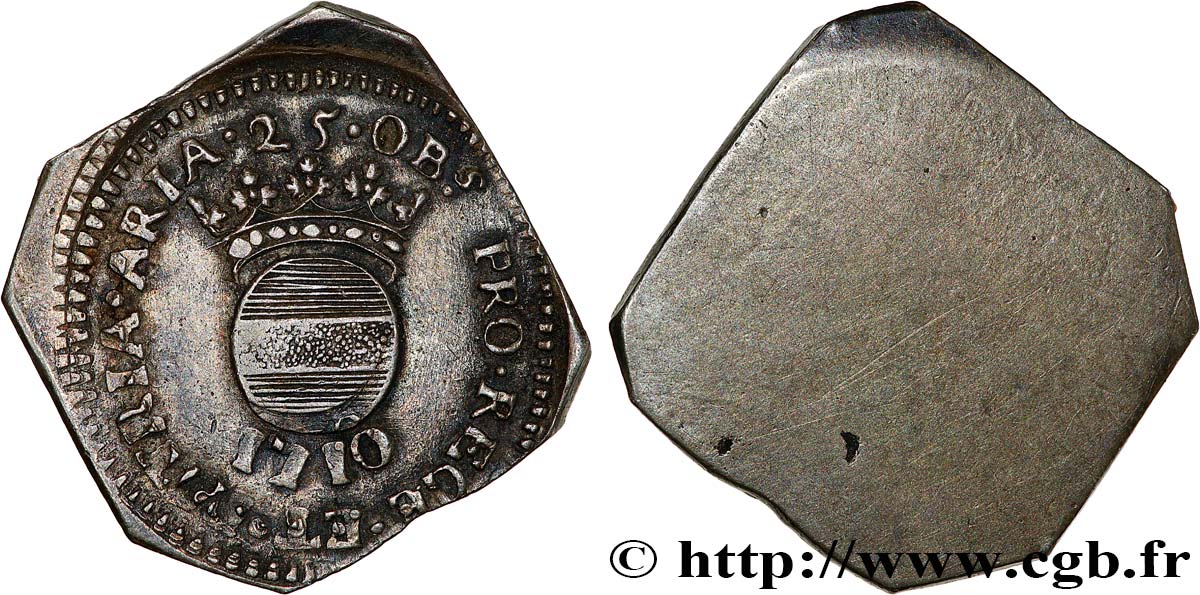 ARTOIS - SIEGE OF AIRE-SUR-LA-LYS 25 sols, monnaie obsidionale AU