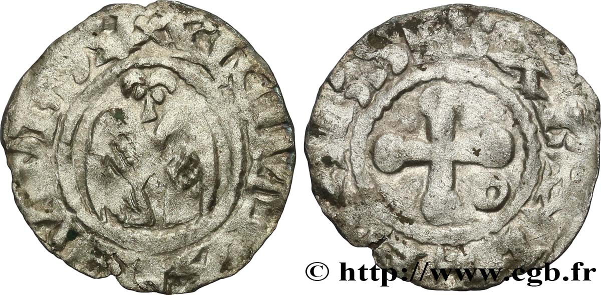 BISCHOP OF VALENCE - ANONYMOUS COINAGE Denier SS