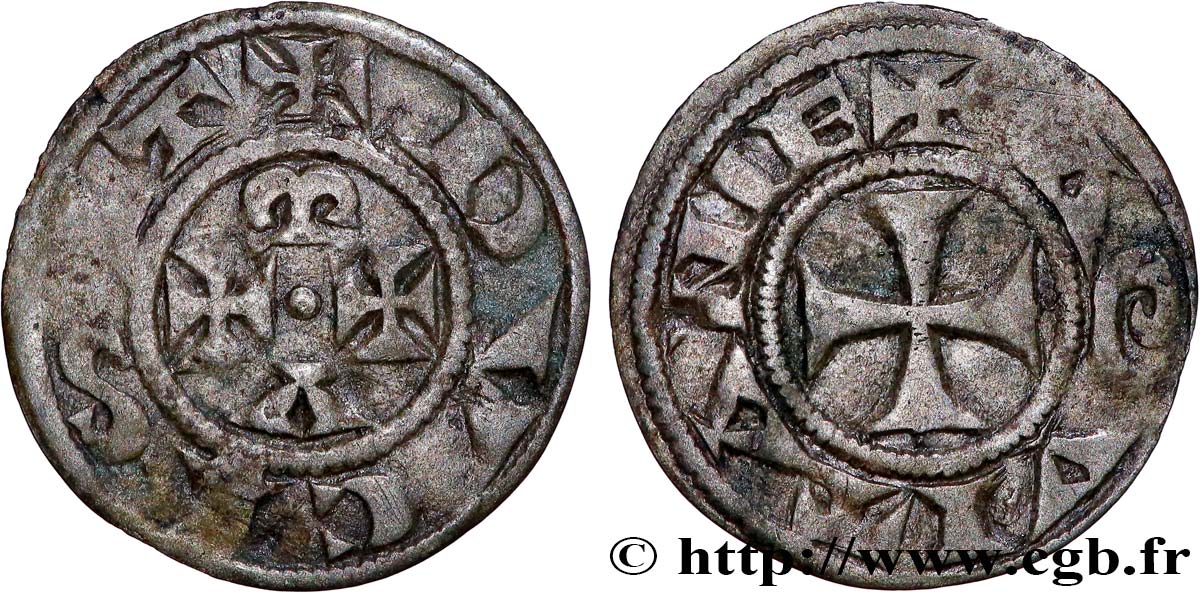 AQUITAINE - DUCHÉ D AQUITAINE - ALIÉNOR Denier TTB