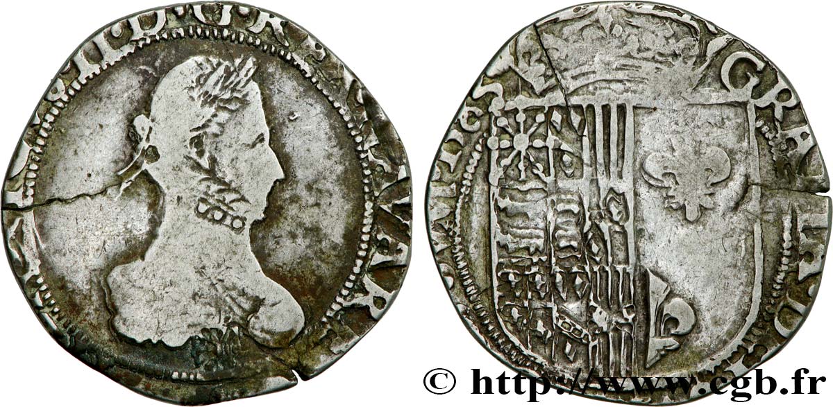 NAVARRE-BEARN - HENRY III Franc q.BB