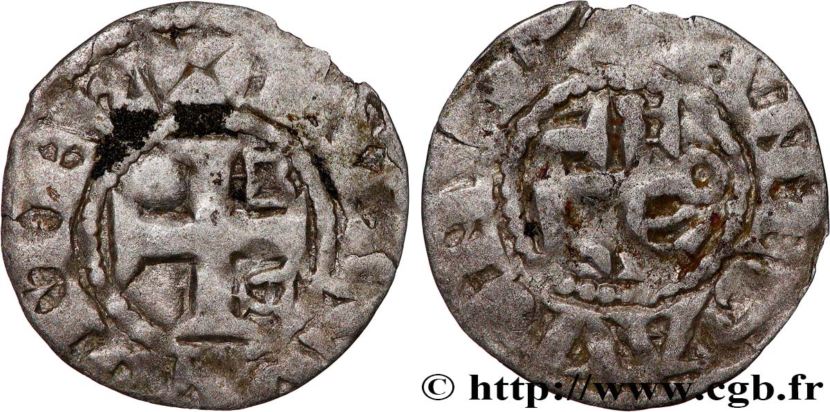 ANJOU - COMTÉ D ANJOU - FOULQUES IV Denier MB