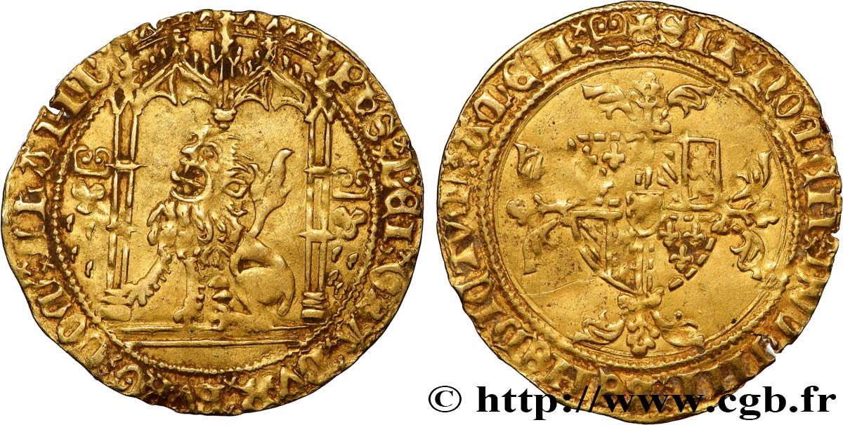 FLANDERS - COUNTY OF FLANDERS - PHILIP THE GOOD Lion d or AU