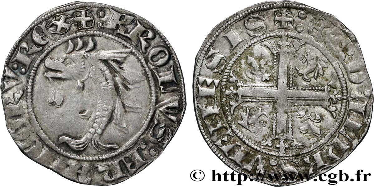 DAUPHINE - DAUPHINS OF VIENNOIS - CHARLES V Gros XF