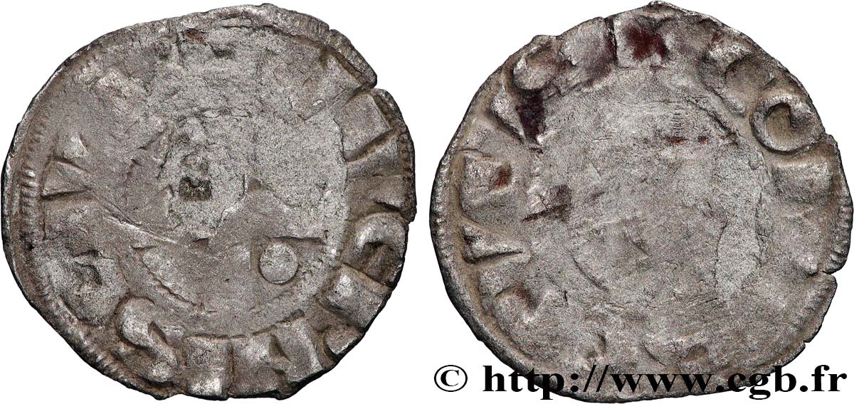 NIVERNAIS - COMTÉ DE NEVERS - HERVÉ DE DONZY Denier S