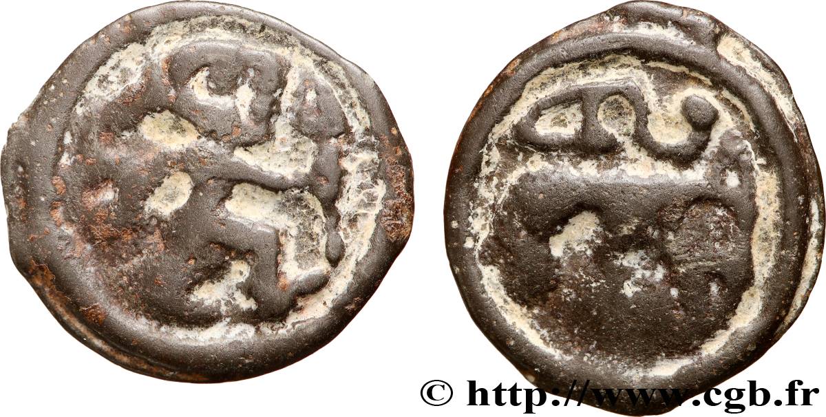 RÈMES (Région de Reims) Potin au guerrier courant TB+