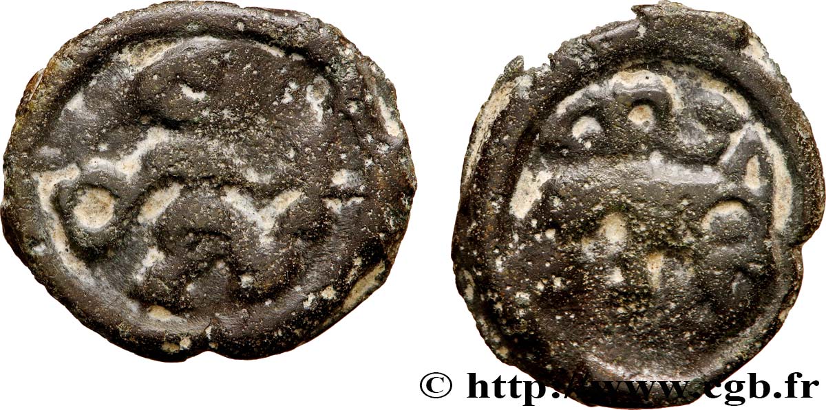 RÈMES (Région de Reims) Potin au guerrier courant TB+