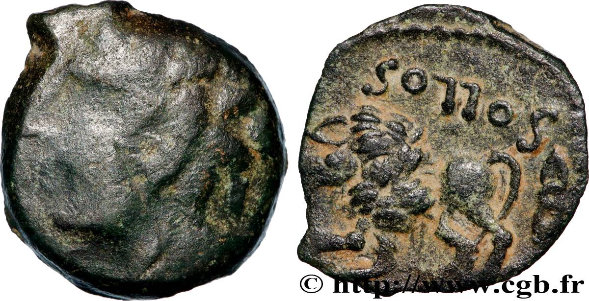 VIROMANDUI (Région du Vermandois) Bronze SOLLOS au lion TB/TTB