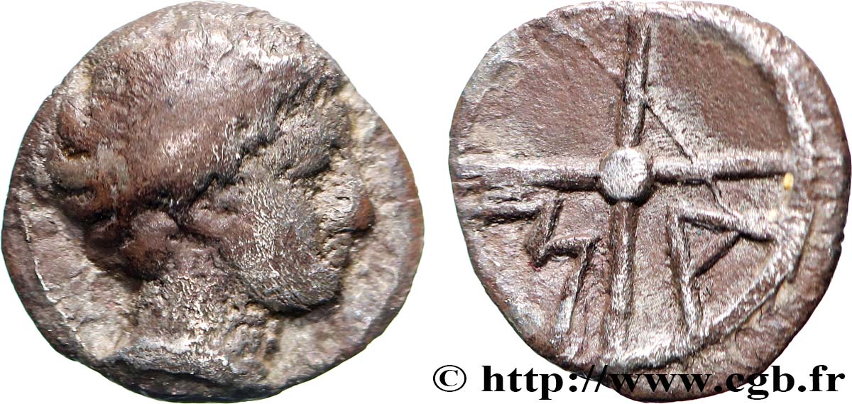 MASALIA - MARSEILLES Obole MA, tête à droite BC+/MBC
