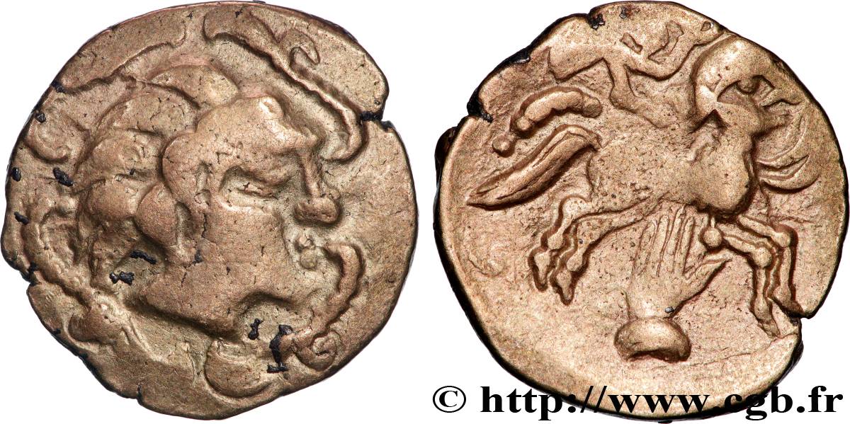 PICTONS (Région de Poitiers) Statère d’électrum à la main TTB