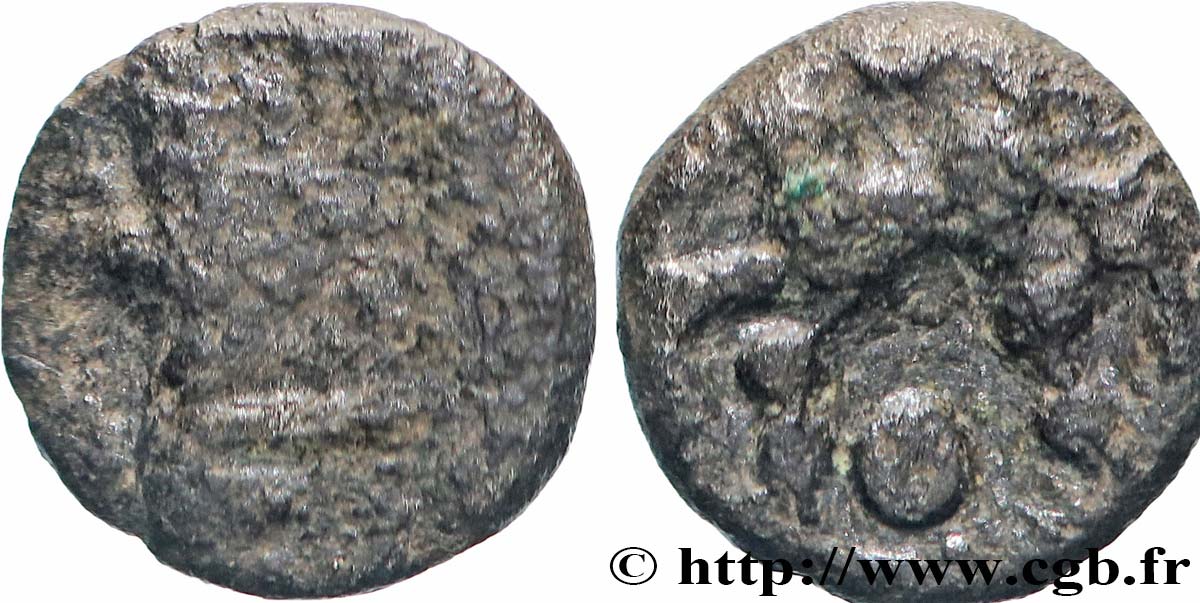 GALLIA - SANTONES / MID-WESTERN, Unspecified Obole au cheval et aux annelets VF