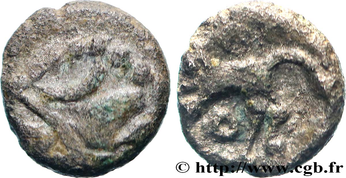 SANTONS / CENTRE-OUEST, Incertaines Obole au cheval et aux annelets TTB