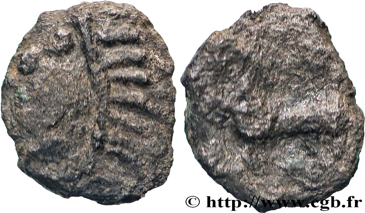 SANTONS / CENTRE-OUEST, Incertaines Obole au cheval et aux annelets TTB/TB+