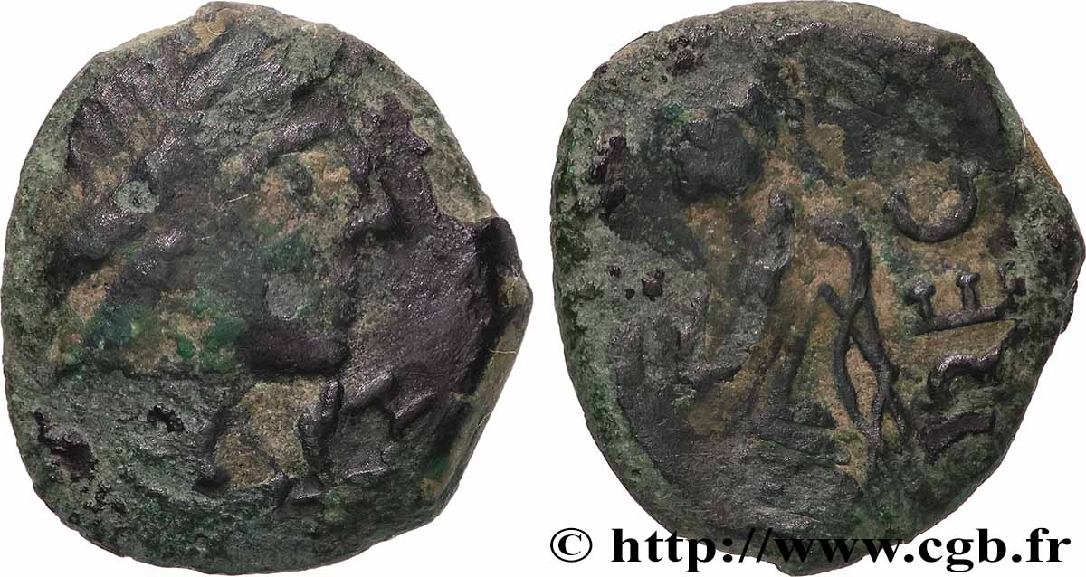VOLQUES ARÉCOMIQUES (région de Nîmes) Bronze au Démos, VOLCAE AREC TB+/TB