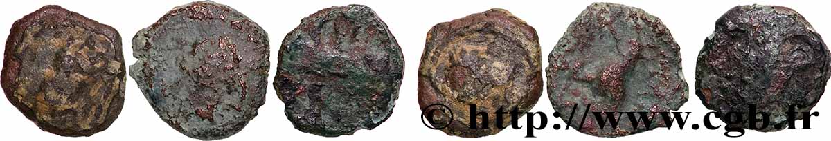 LOTS Lot de 3 monnaies gauloises LOT