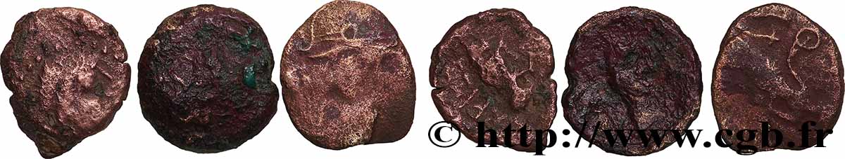 LOTS Lot de 3 monnaies gauloises LOT