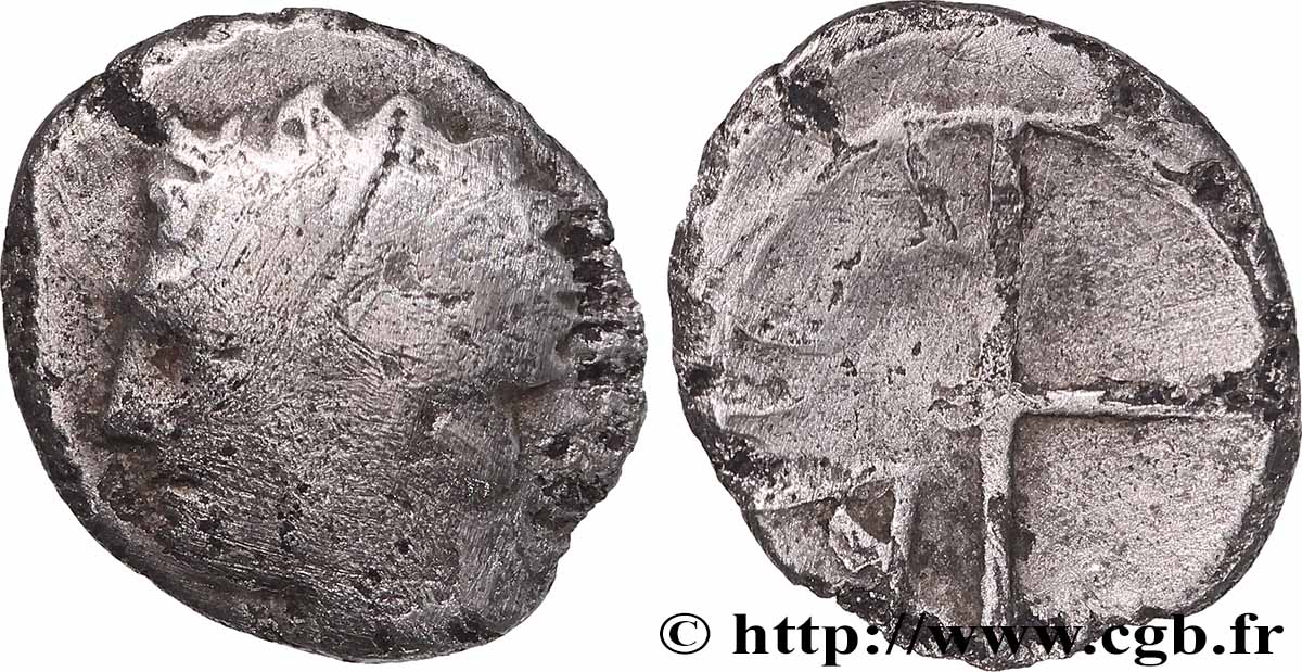 MASSALIA - MARSEILLE Obole MA, tête à gauche TB+/TB