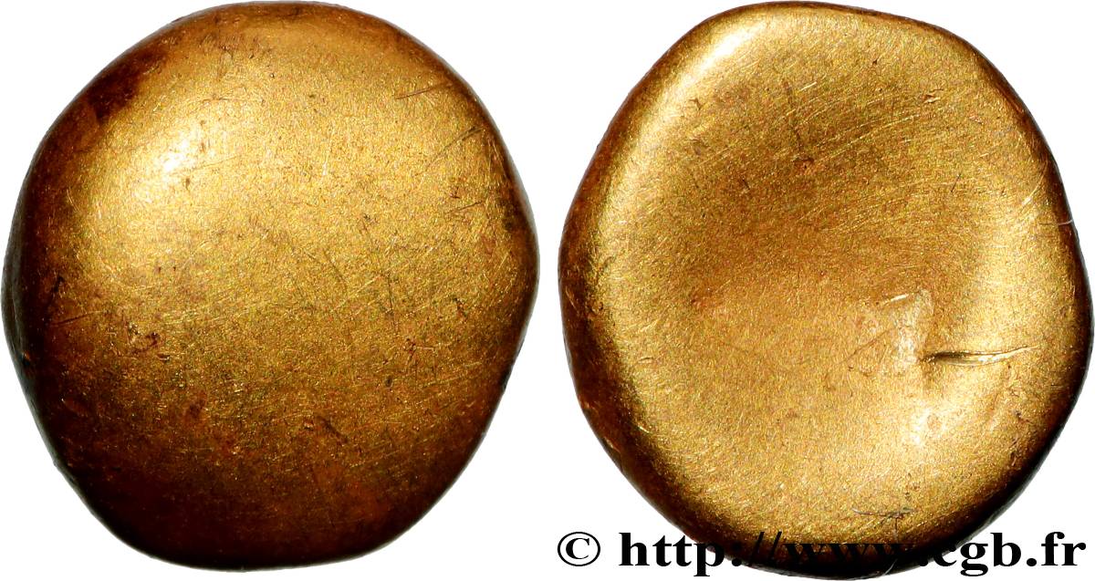 GAULE, INCERTAINES Quart de statère ou flan TTB