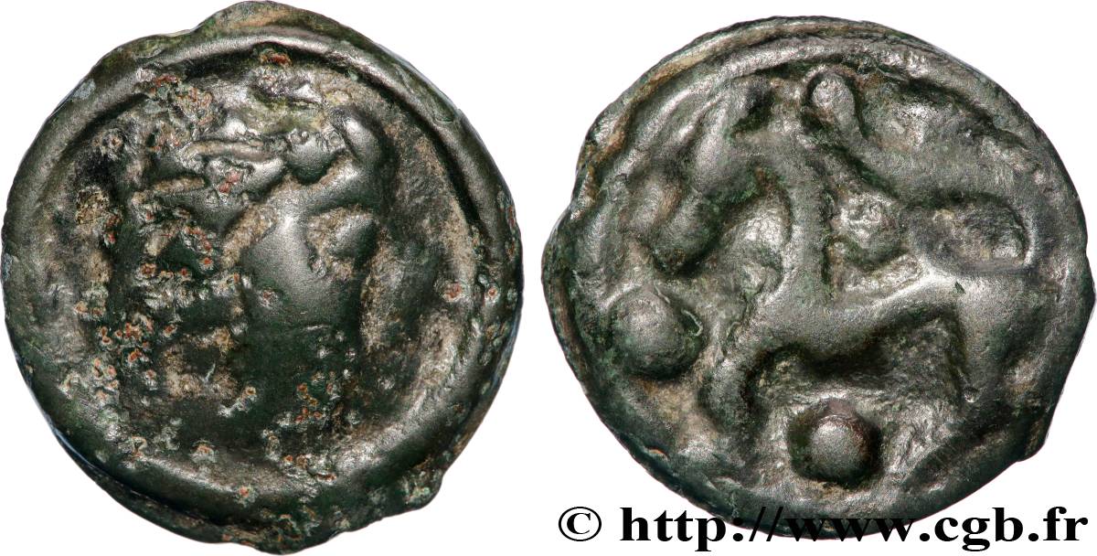 SENONES (Area of Sens) Potin à la tête “d’indien” VF/XF