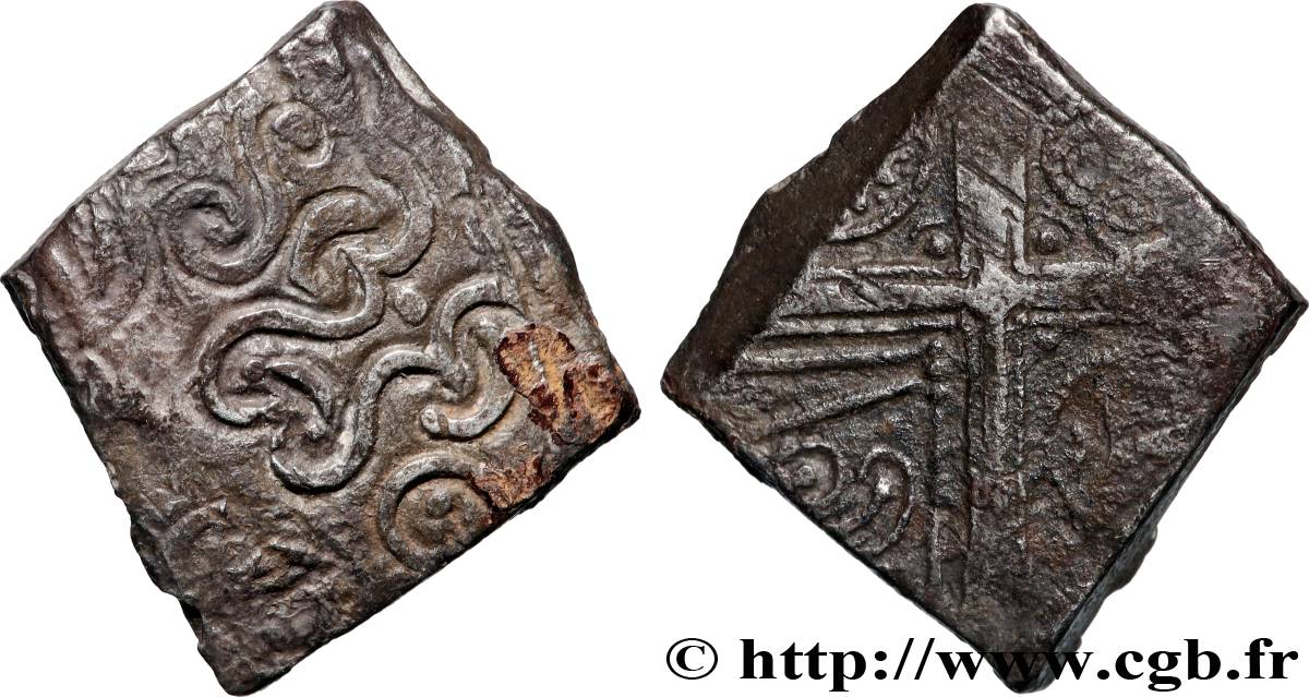 CADURQUES (région de Cahors) Drachme aux motifs géométriques TB+