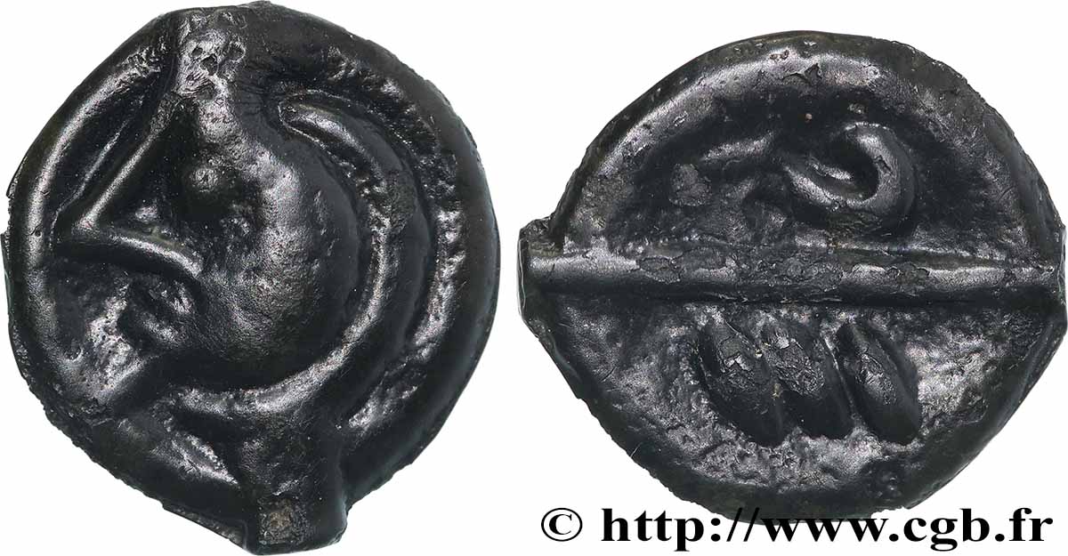 BELLOVAQUES (Région de Beauvais) Potin aux chevrons, classe Ib SPL/SUP