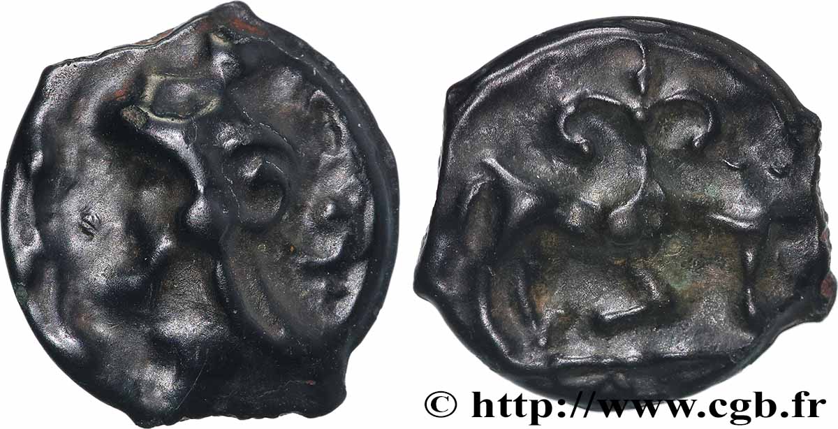 HAUTE ET MOYENNE SEINE Potin au taureau et au lis, classe Ia TTB+