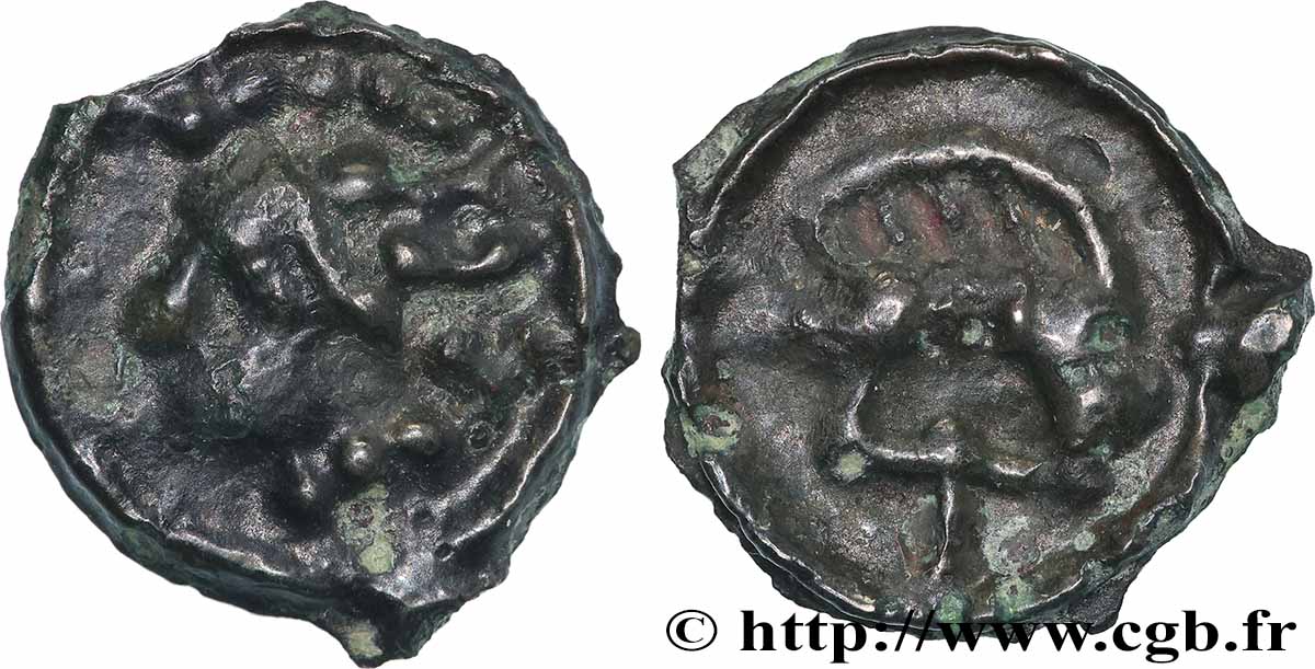 LEUQUES (Région de Toul) Potin au sanglier enseigne TTB+